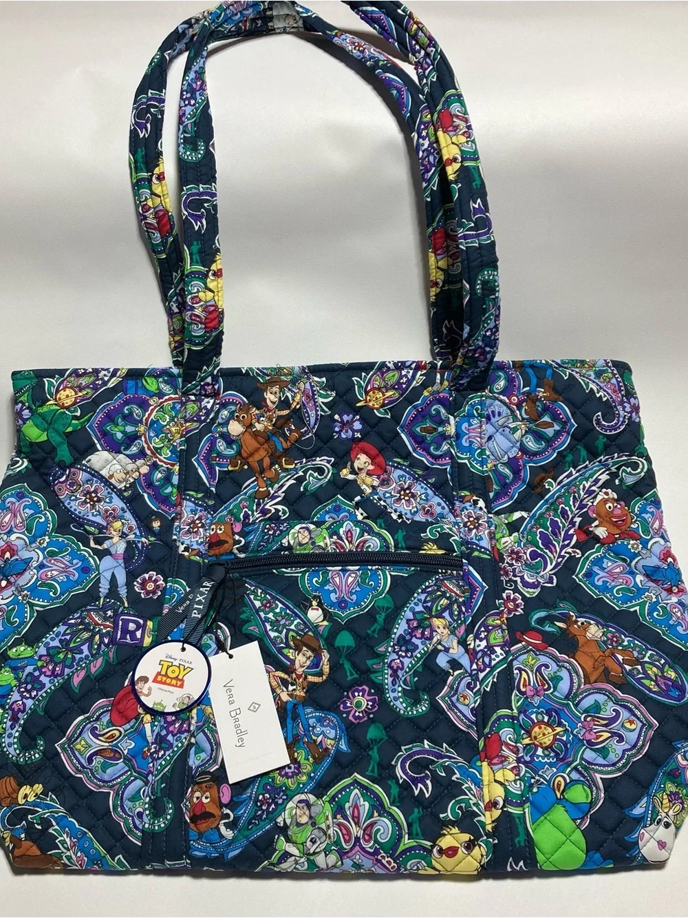 Vera Bradley Limited Edition Disney Pixar Toy Story Quilted Tote Bag Andy's Room